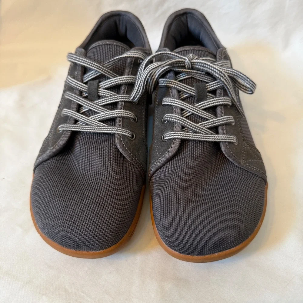 Dream Pairs Womens Barefoot Shoes Wide Toe Box Grey Sneakers SDWS2401W-W 10W